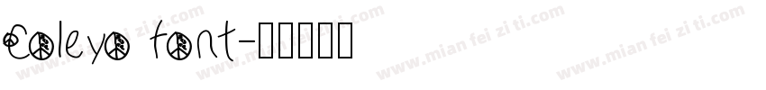 Coleyo font字体转换